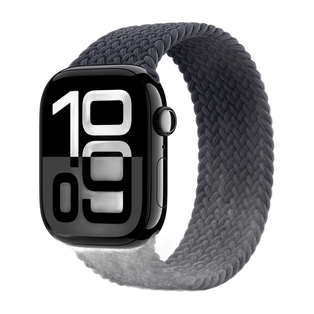 [195949563676] Apple Watch Series 10 Aluminium (Bracelet Nylon) (Noir, GPS, 42 mm)