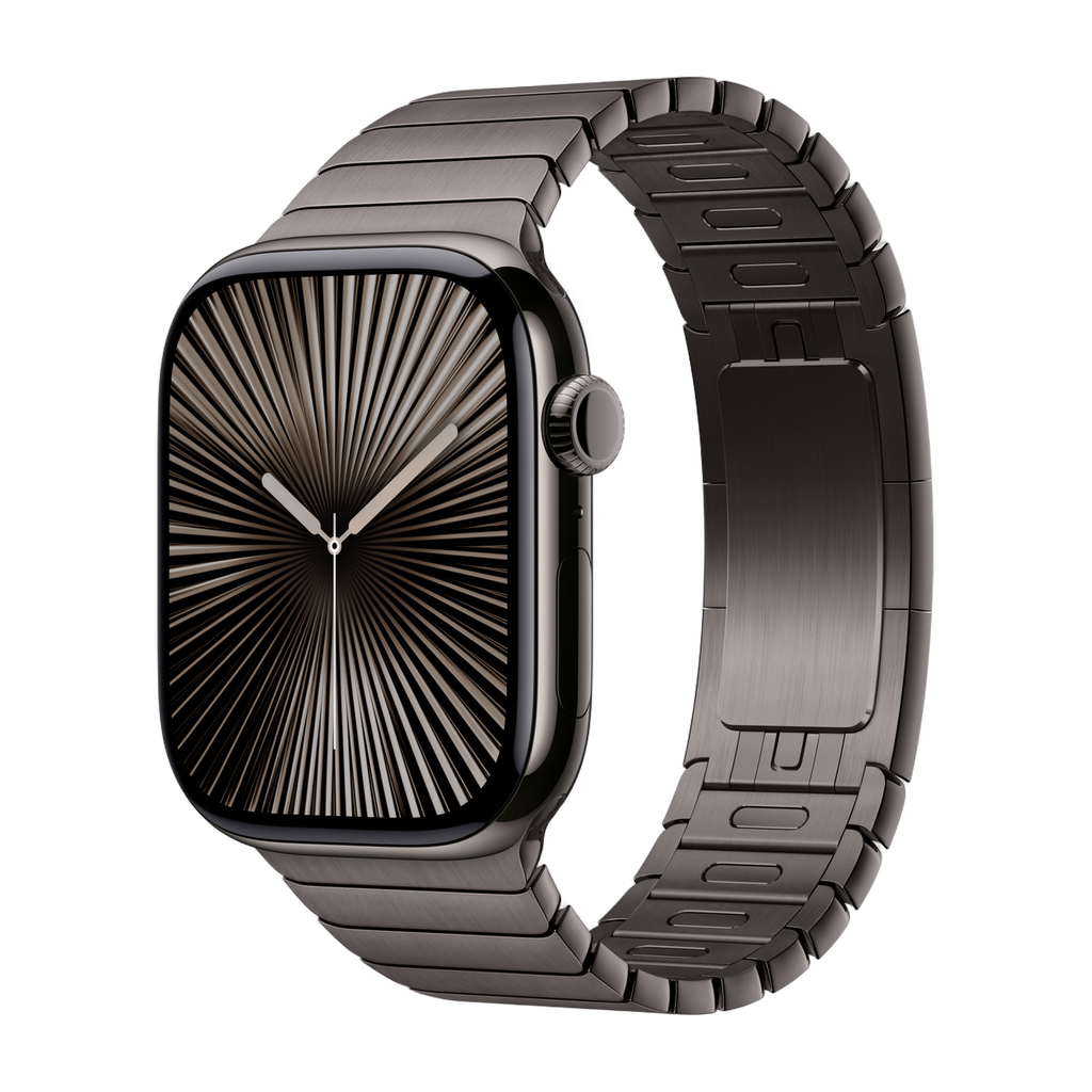 [195949564185] Apple Watch Series 10 titane (Bracelet Métal) (Noir, 42 mm)