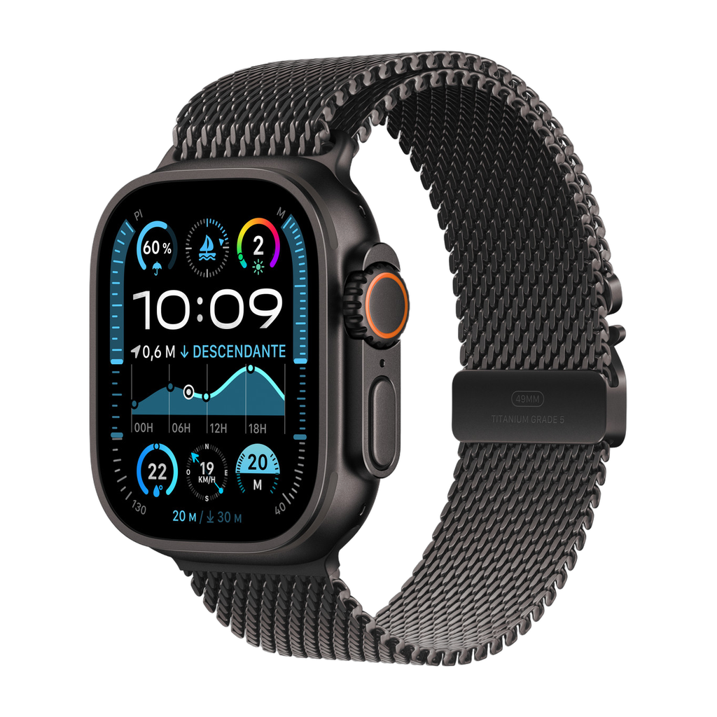 [195949588792] Apple Watch Ultra 2 ( Bracelet Milanais ) (Noir)